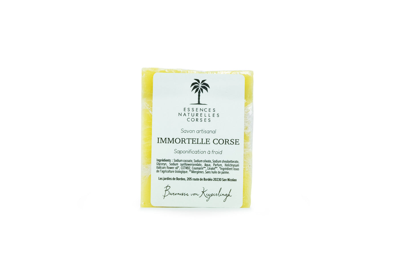Handgemachte Seife mit korsischer Immortelle - 150gr
